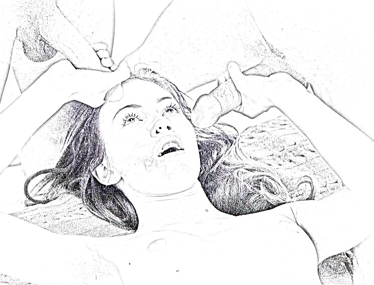 一人の女、二本の棒 
 #25880660