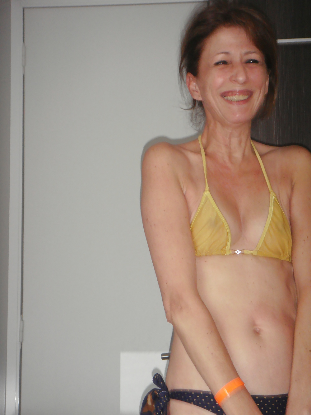 SLIM MATURE WITH SMALL TITS AND GORGEOUS NIPPLES #28084870