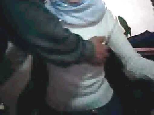 Hijab arab webcam in office Wears egypt or turkish jilbab #36234242