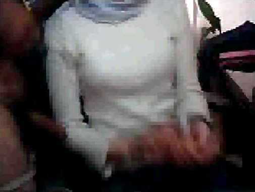 Hijab arab webcam in office Wears egypt or turkish jilbab #36234320