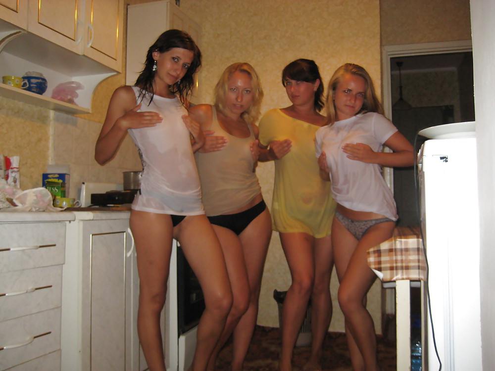 Girls Wet T-Shirt Contest At Home #24690524