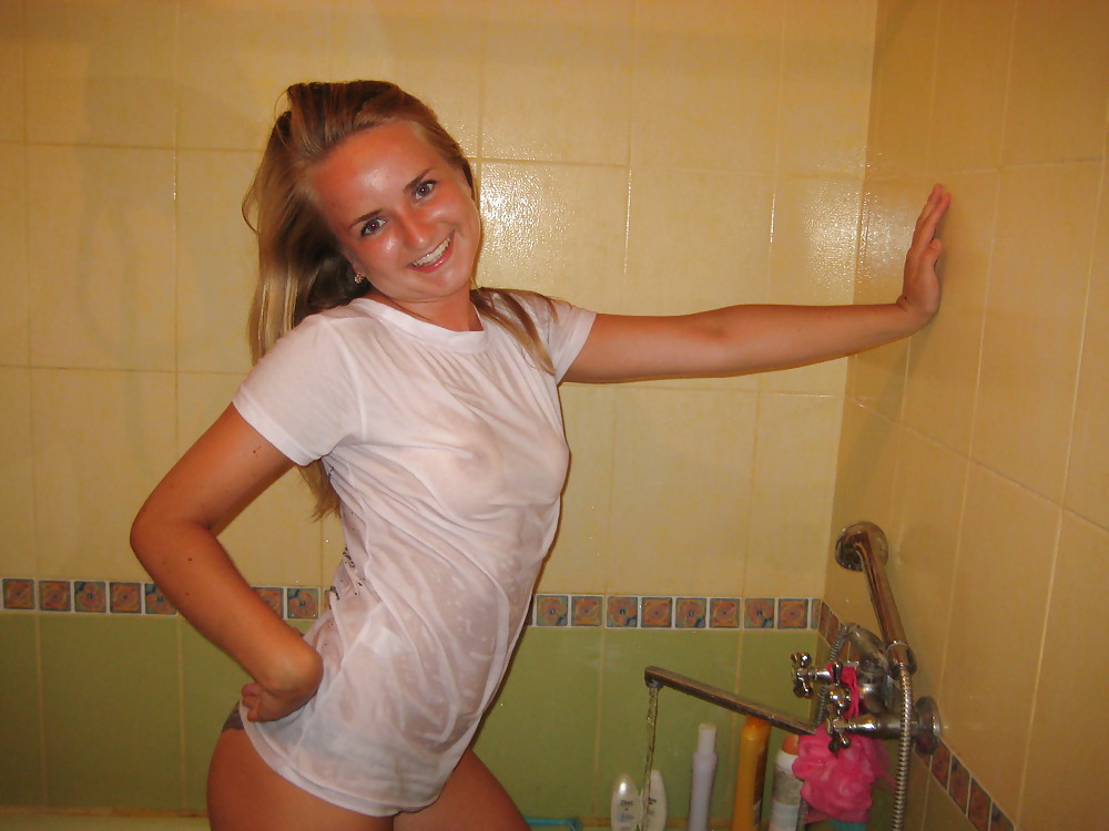 Girls Wet T-Shirt Contest At Home #24690647