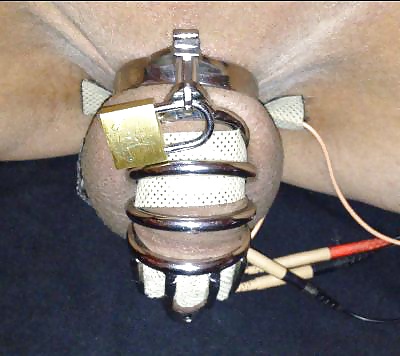 Chastity Cage Estim Cum #39976252