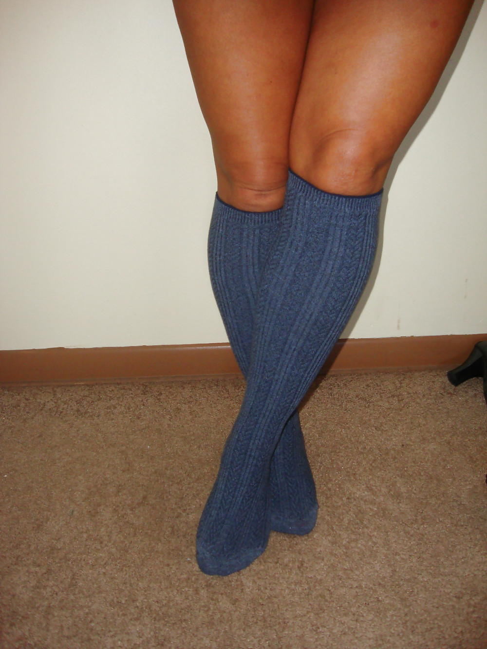 Purple Knee High Socks #37865267