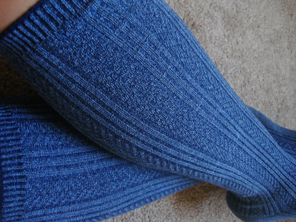 Purple Knee High Socks #37865272