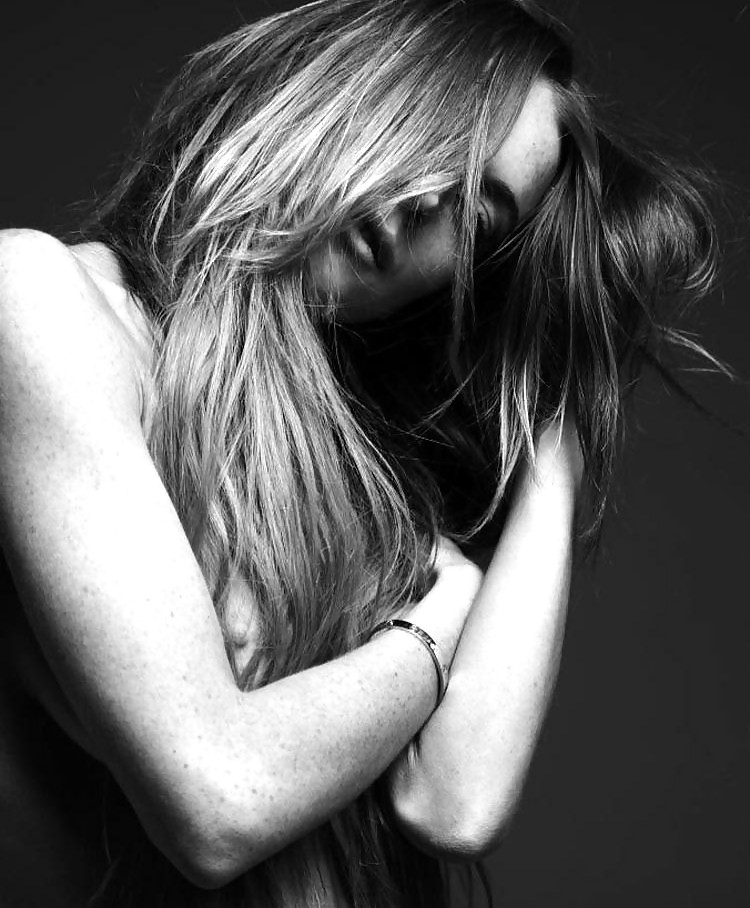 Lindsay Lohan ... Nipple In Black And White #34874008