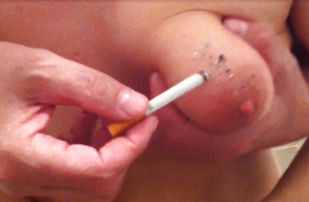 Burning tits cigarette #28163931