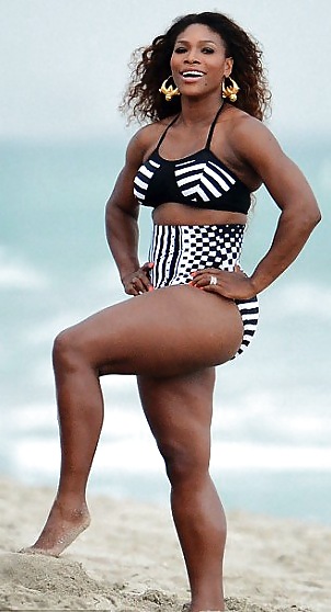 Serena Williams: Thick ASS Body Beach Photohoot - Ameman #37757079