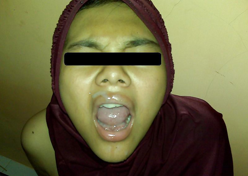 Indonesia- jilbab hijab cum in mouth #30447809