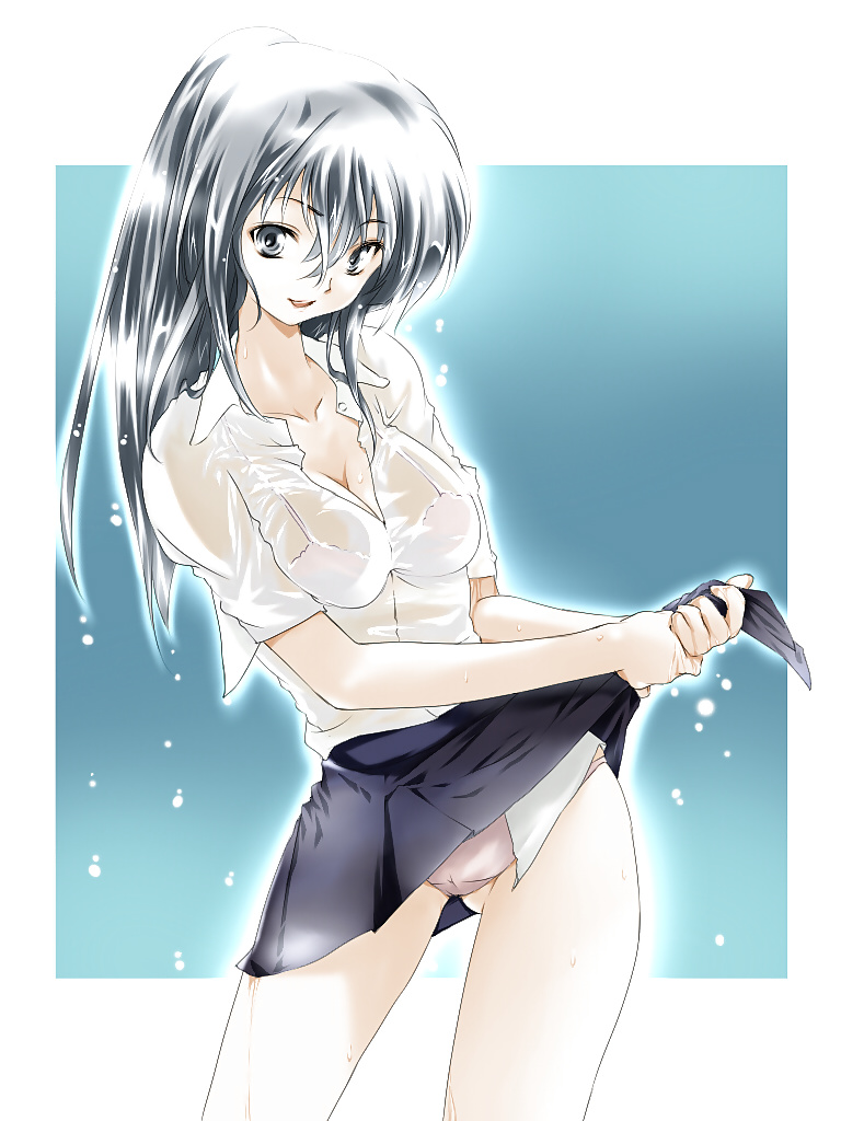 Anime style: wringing wet clothes #32761851