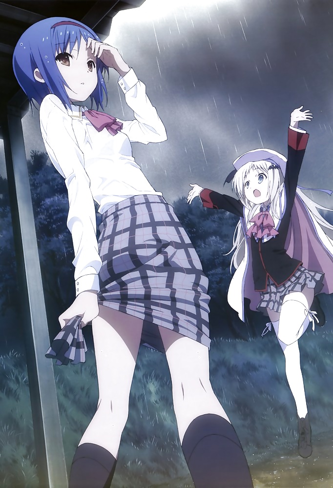 Anime style: wringing wet clothes #32762004