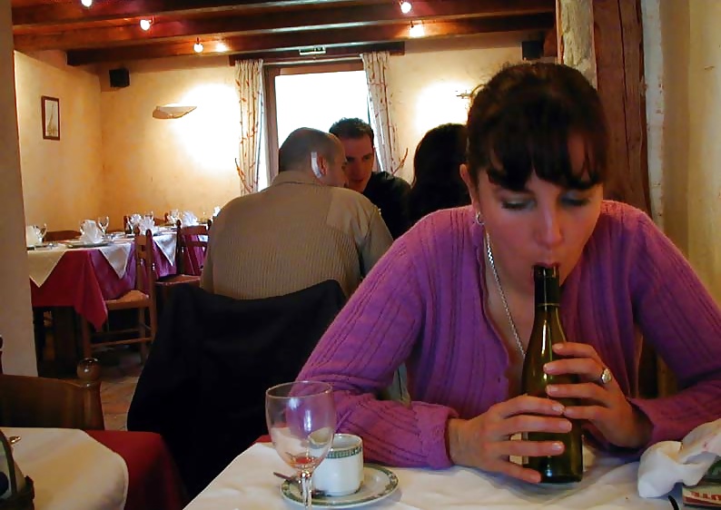 123 - FRENCH NADINE inserting a bottle in public 2002 #35342465
