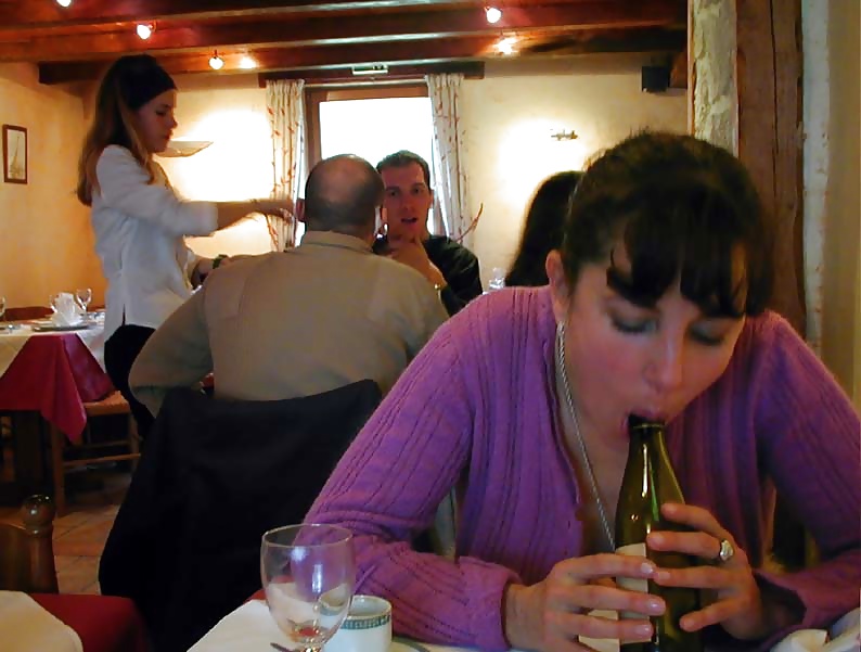 123 - FRENCH NADINE inserting a bottle in public 2002 #35342469