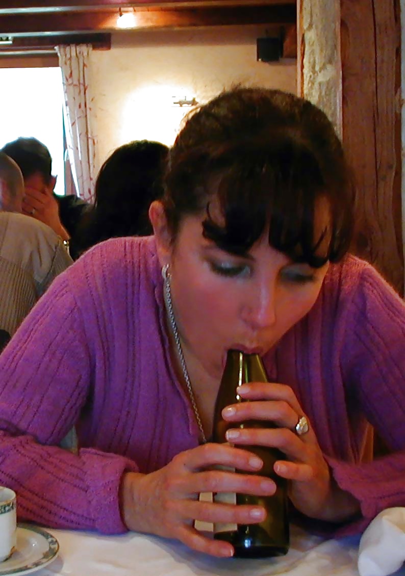 123 - FRENCH NADINE inserting a bottle in public 2002 #35342473