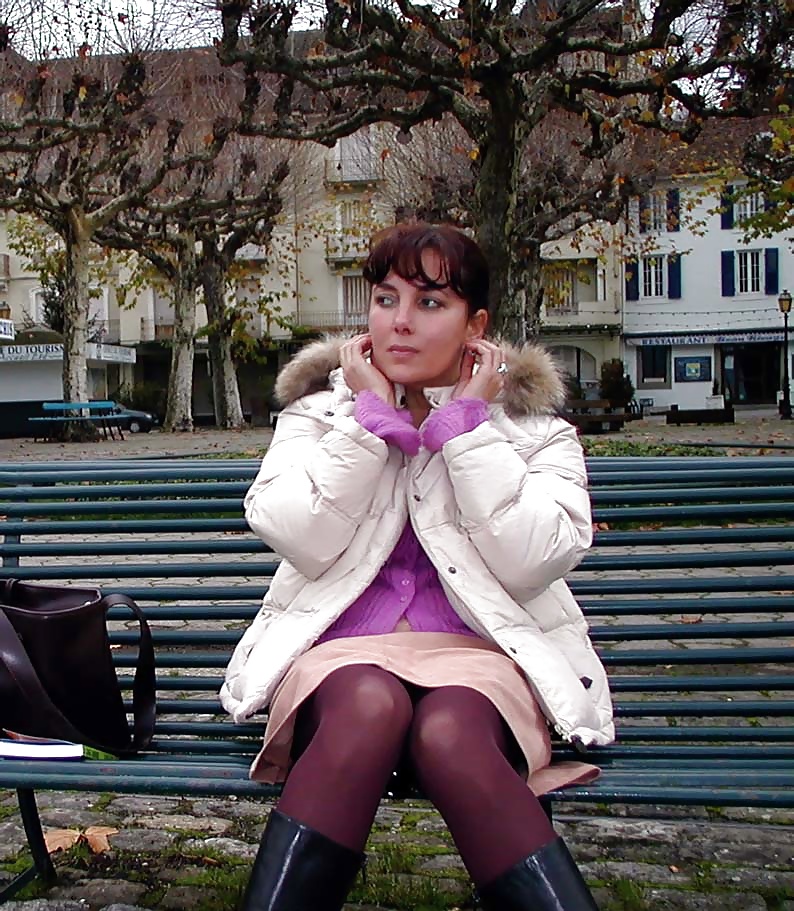 123 - FRENCH NADINE inserting a bottle in public 2002 #35342560