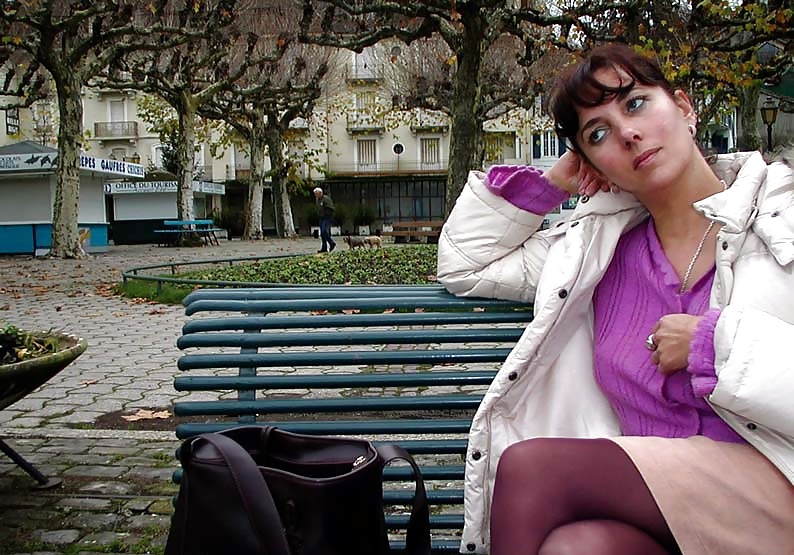 123 - FRENCH NADINE inserting a bottle in public 2002 #35342610