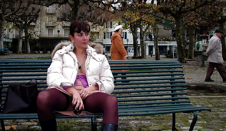 123 - FRENCH NADINE inserting a bottle in public 2002 #35342723