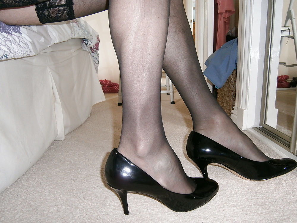 More black underwear and my new heels #26658662