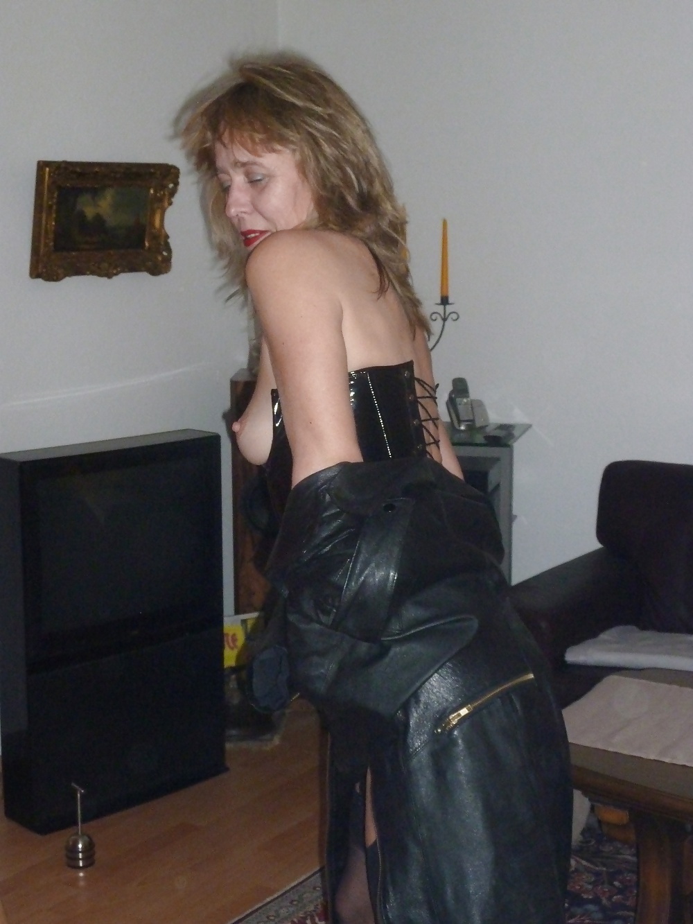 Bitch in leather and boots #38952176