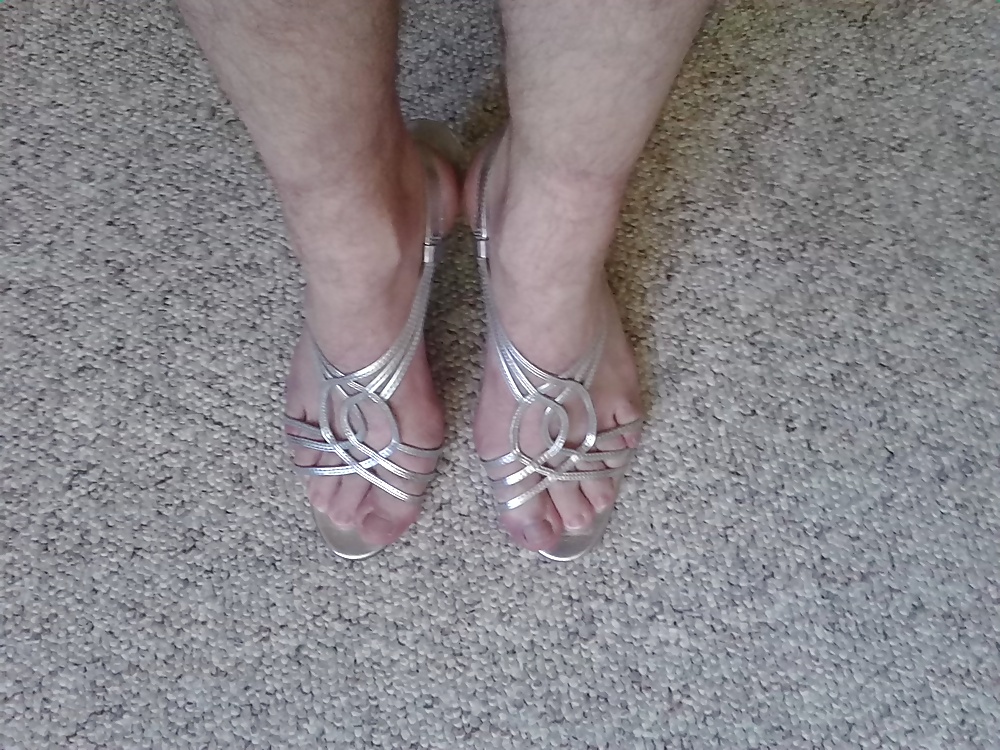 SILVER HIGH HEELS AUGUST 2014 #30054085