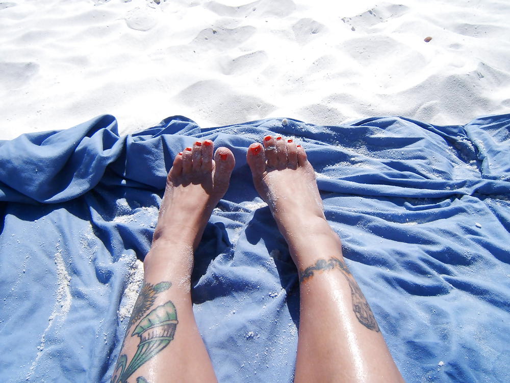 Feet and toes at the beach #36820593