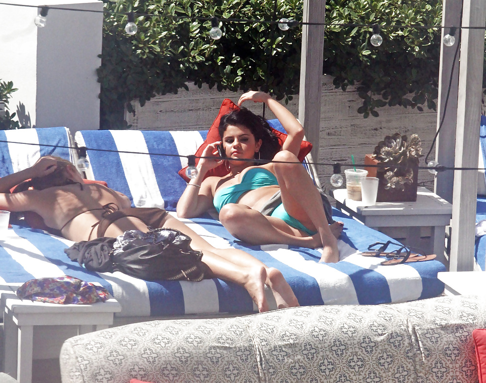 Selena Gomez blue bikini #39736758