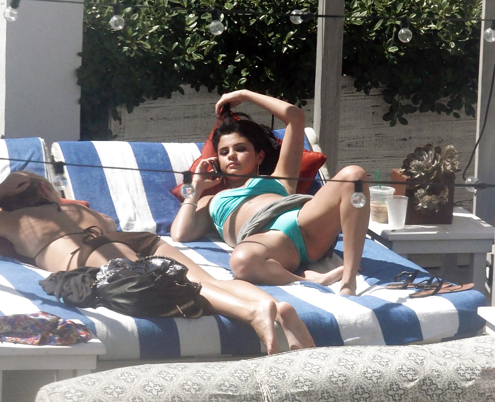 Selena Gomez blue bikini #39737012