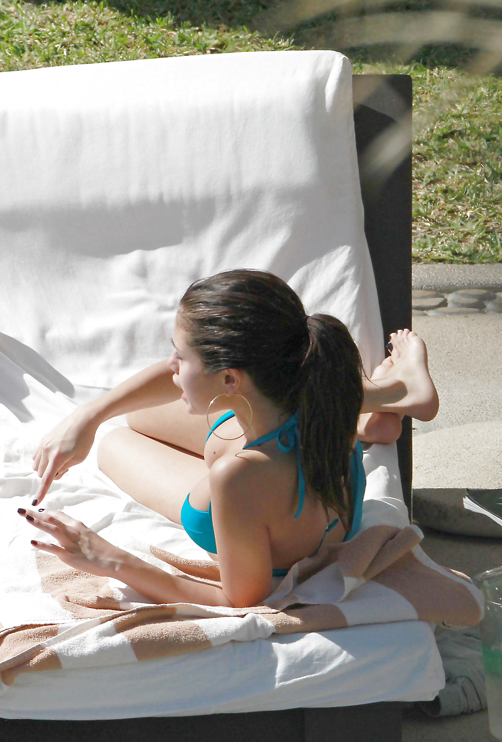 Selena Gomez blue bikini #39737257