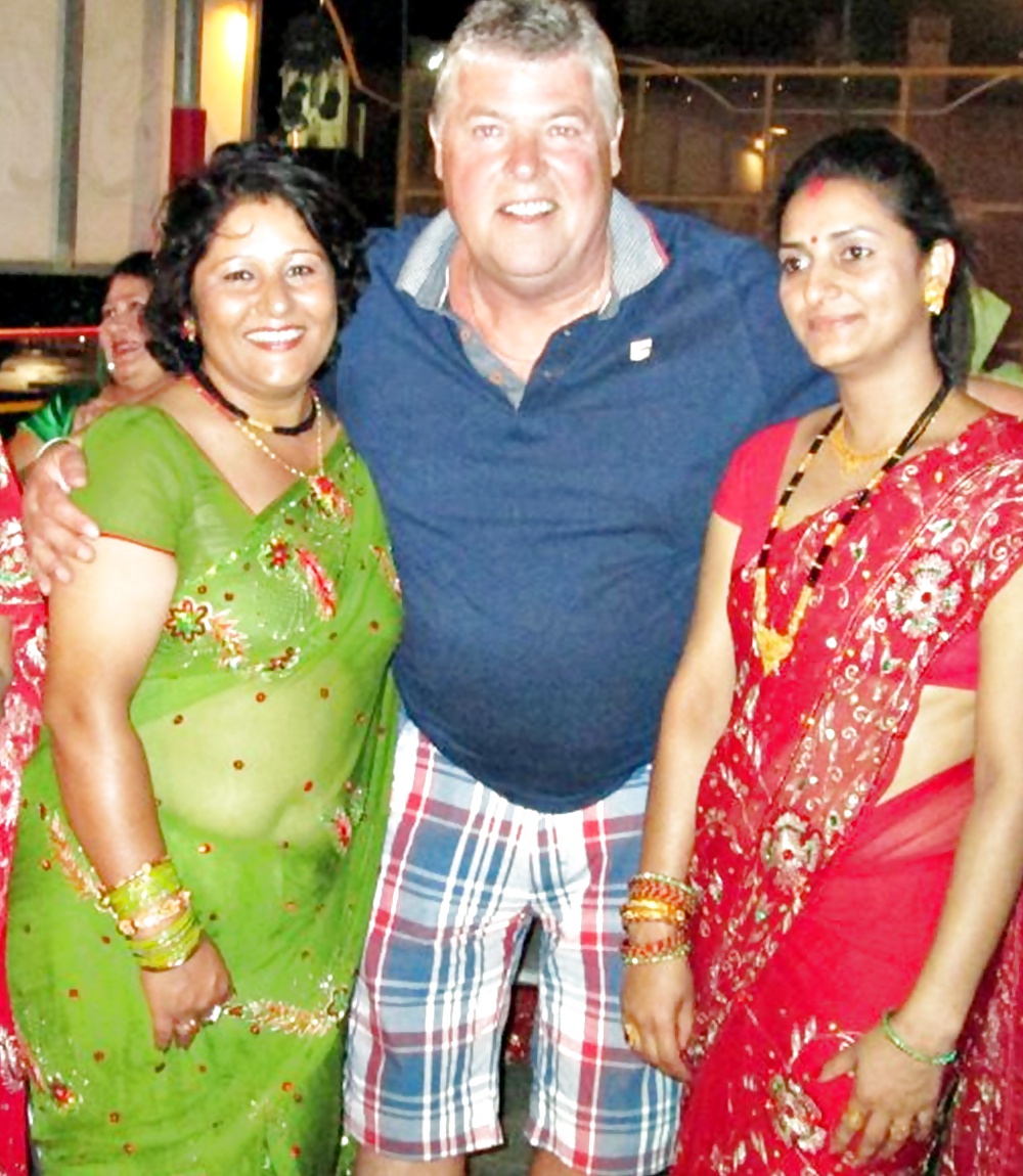 White man enjoying nepali aunties #41007635