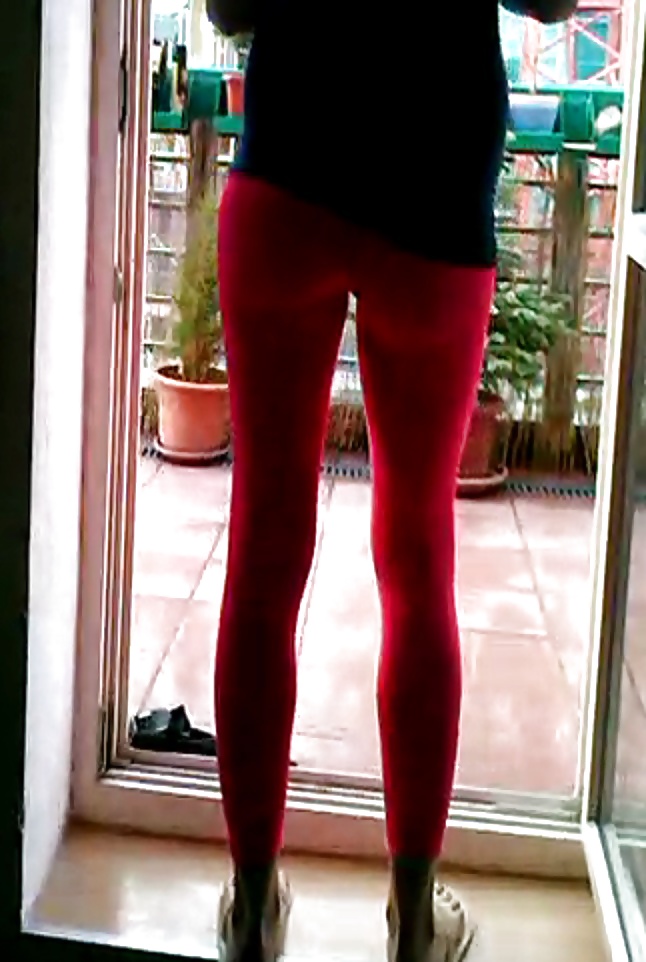 Girl in leggings and spandex  #23004783