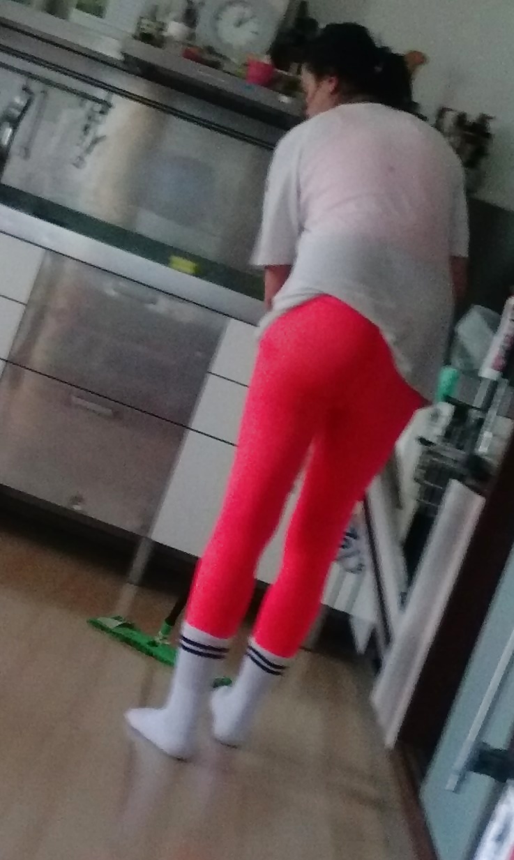 Girl in leggings and spandex  #23004789