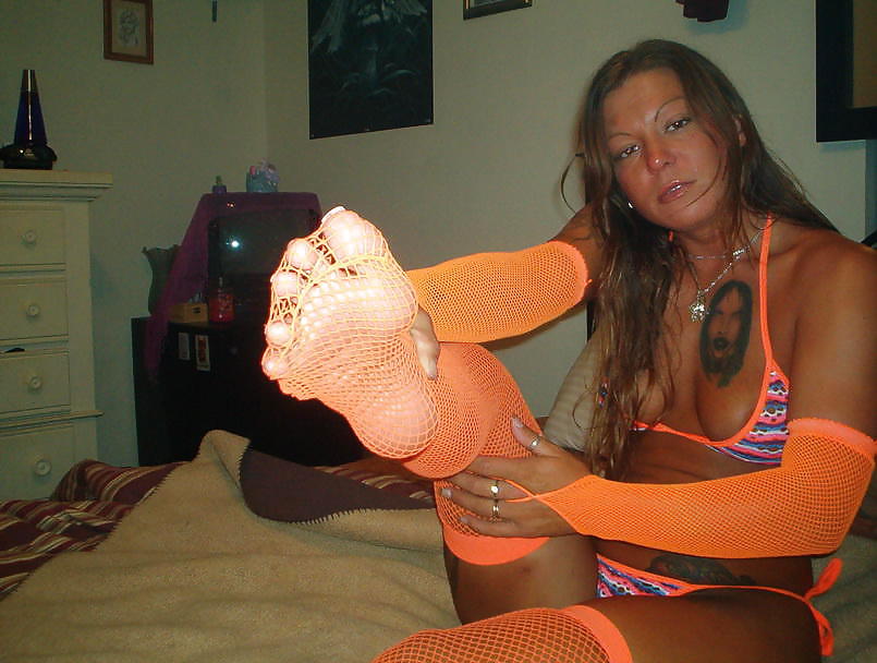 Caught in an orange fishnet #36832155