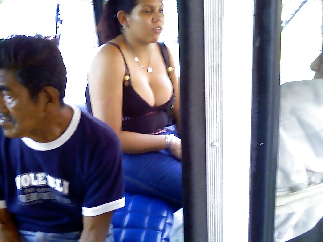 Huge Candid Cleavage on Bus #33055783