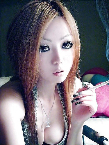 smoking fetish asian - rauchende asiatische schoenheiten #34797670