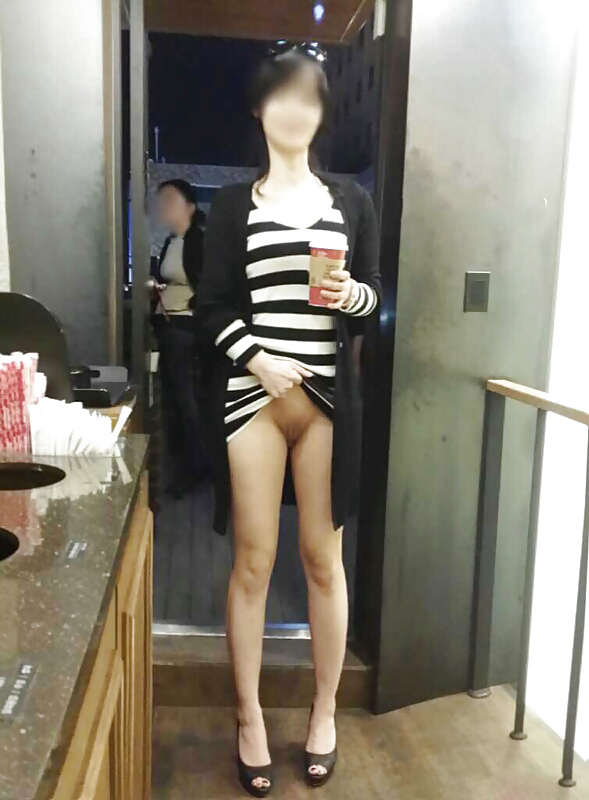 Korean women flashing in public #27388140