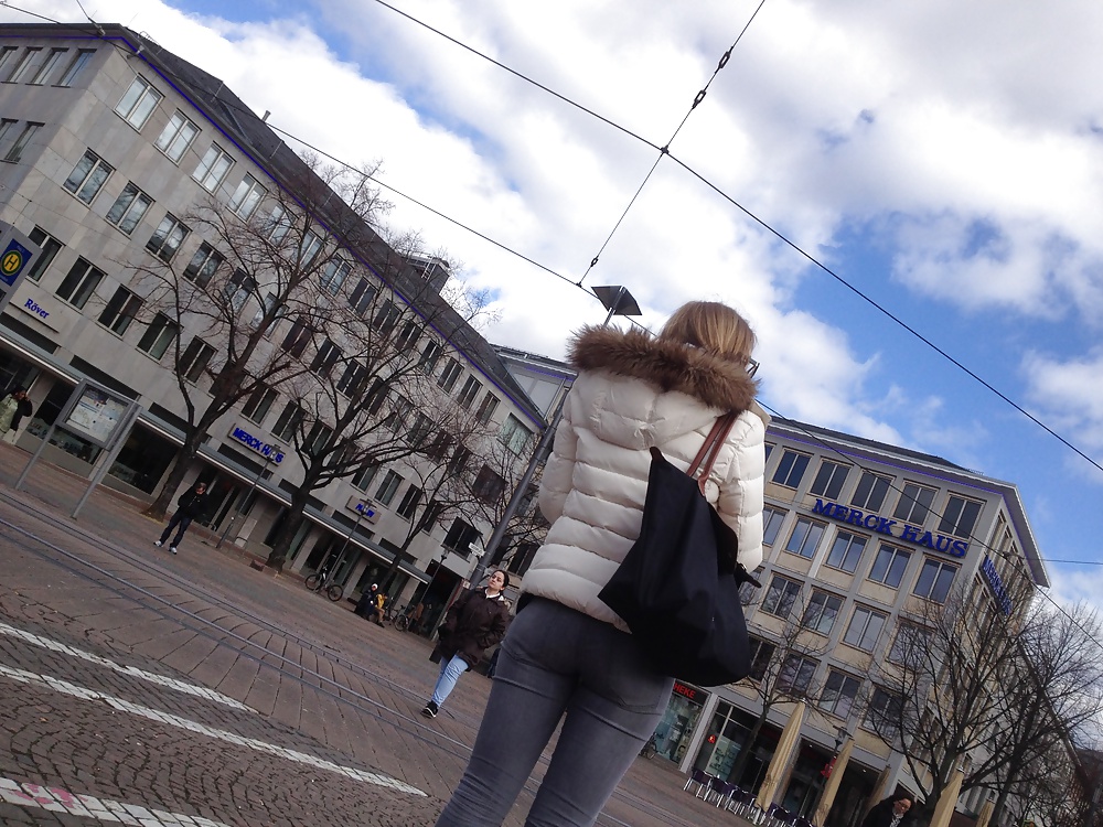 Blond Girl with Glasses - Nice Ass Jeans #35336496