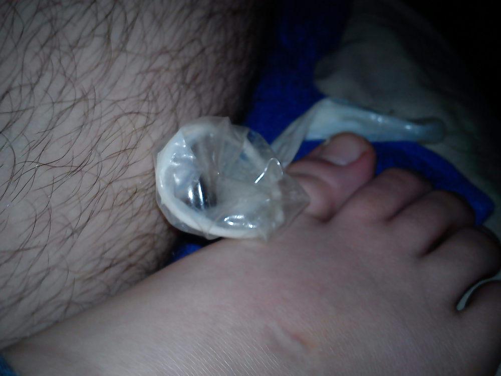 Used condom and exgf's feet #35811060