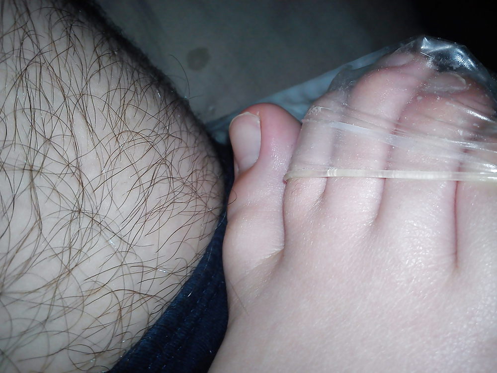 Used condom and exgf's feet #35811127