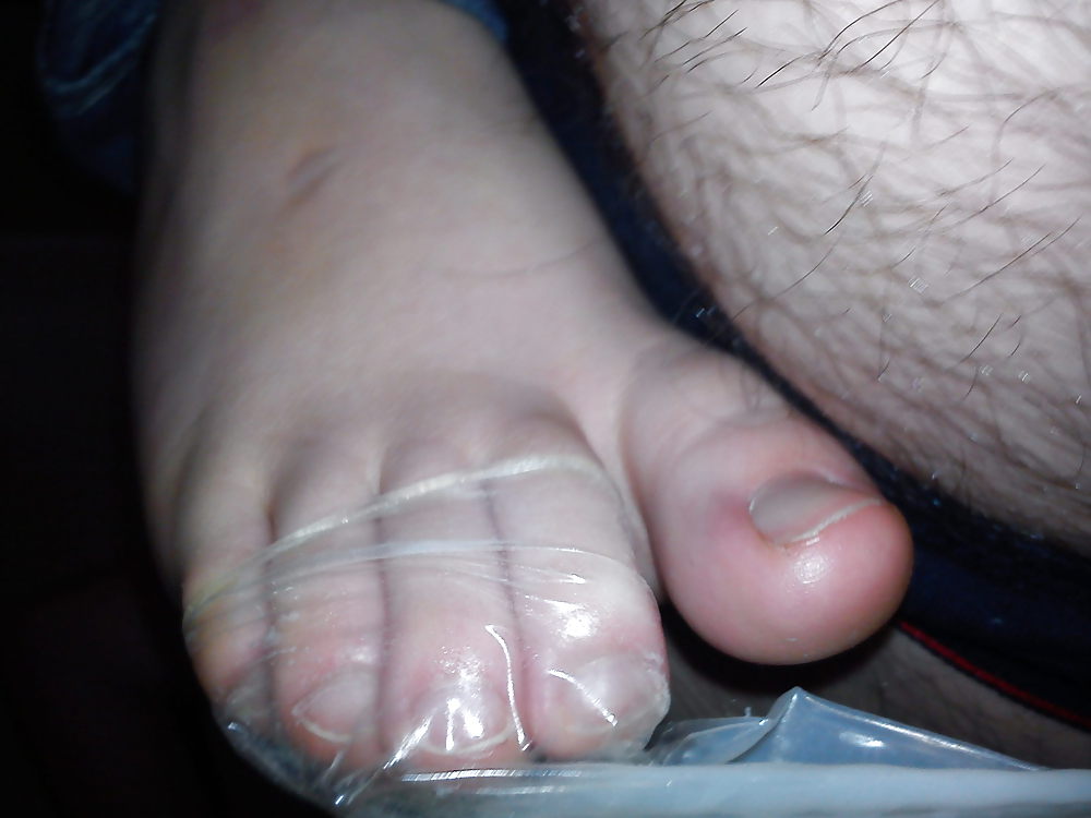 Used condom and exgf's feet #35811129