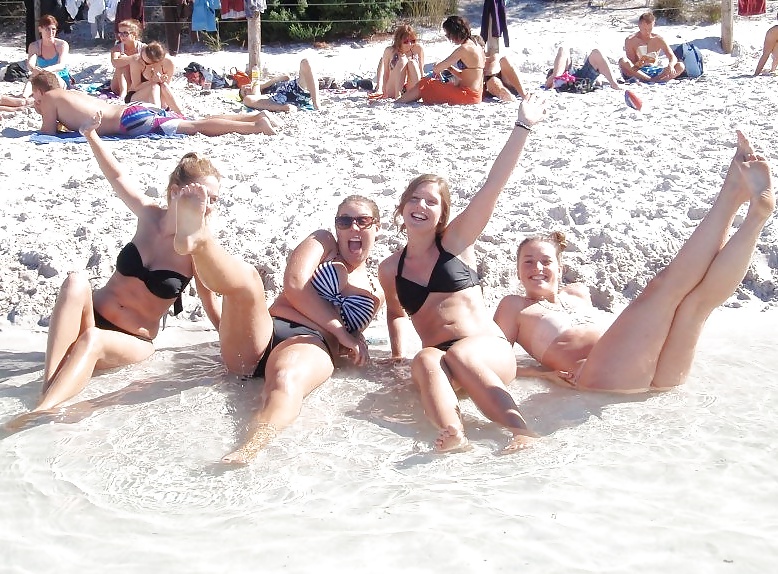 Danish teens-95-96-bra panties braces beach party upskirt  #24687973