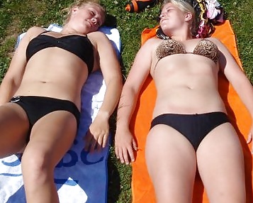 Danish teens-95-96-bra panties braces beach party upskirt  #24688044