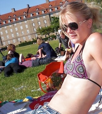 Danish teens-95-96-bra panties braces beach party upskirt  #24688061