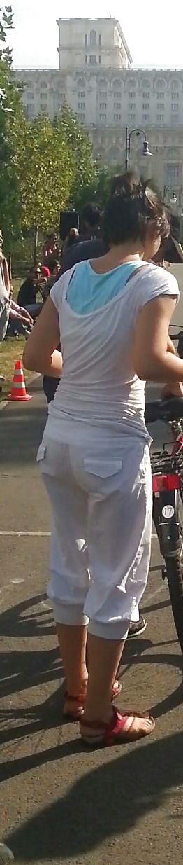 Spy sexy women in bicycle romanian #30683633