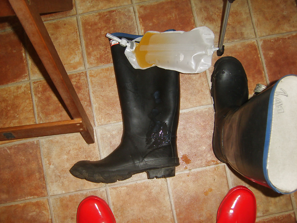 All my own work....dirty wellies. #30729018