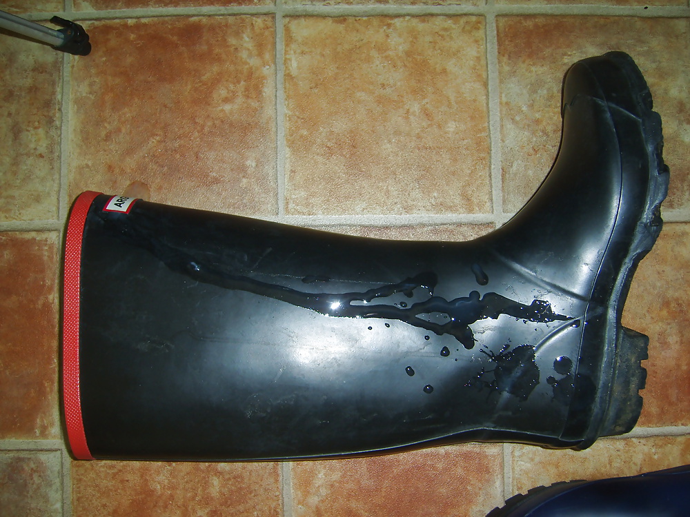 All my own work....dirty wellies. #30729043