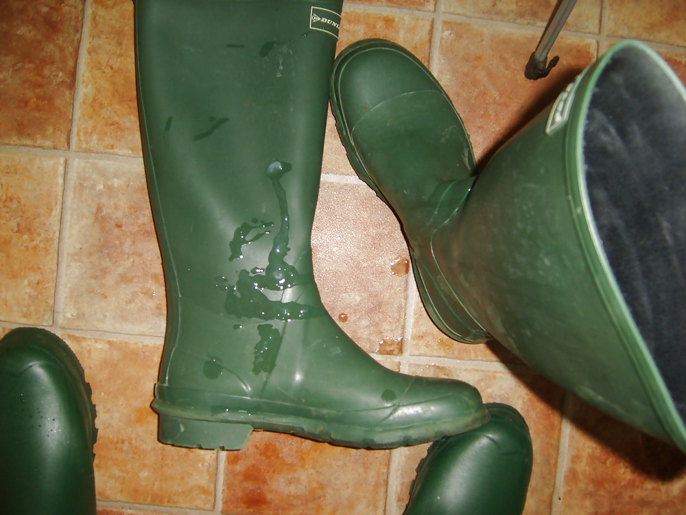 All my own work....dirty wellies. #30729094