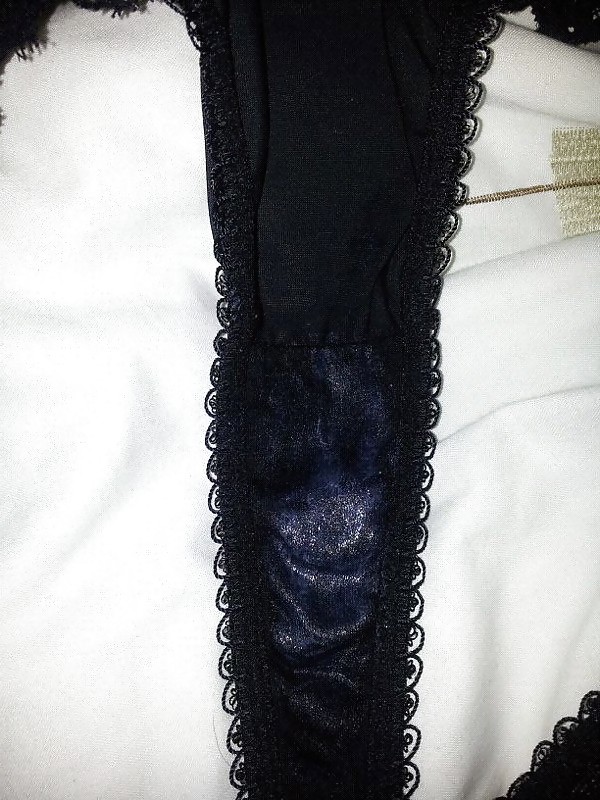 My gf,s pussy juice soaked panties from today