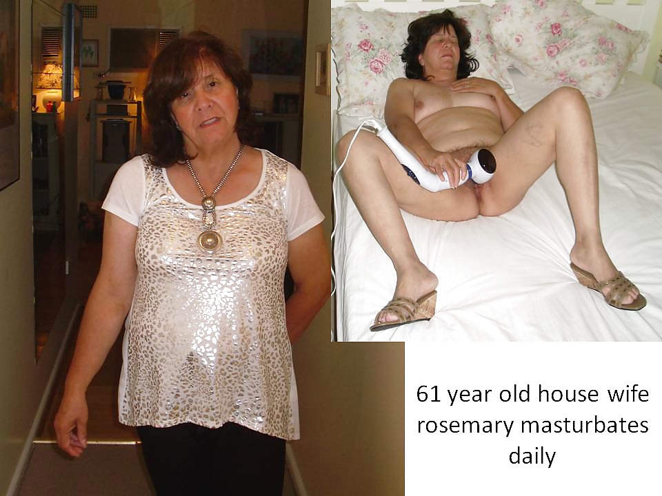 Rosemary 63 year old sexy granny clothed and naked #28332499