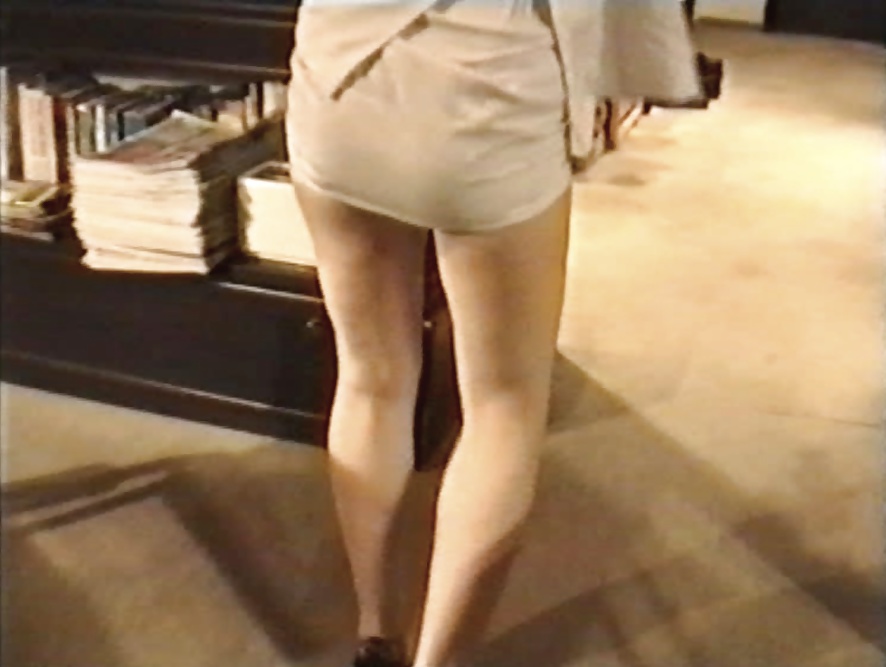 Sag - long leg babe white tight skirt 05
 #28753130
