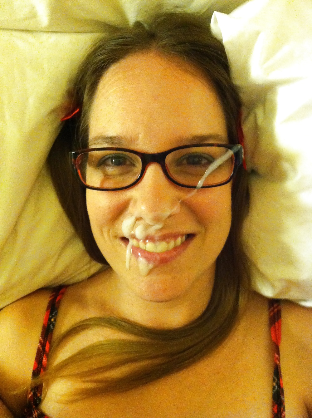Nerdy Girls with Glasses Facials #29635315
